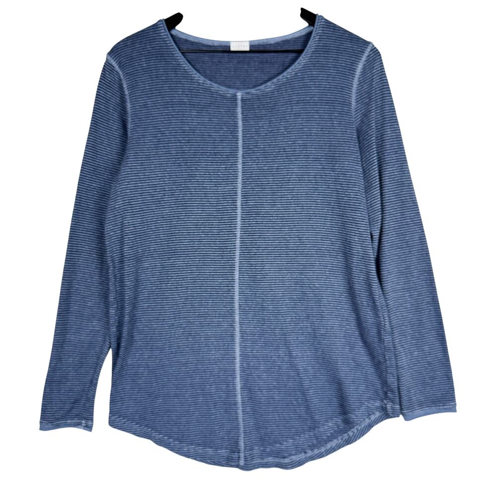 Poetry Hemp Cotton Striped Blue long-sleeve Top $89 - 8 US